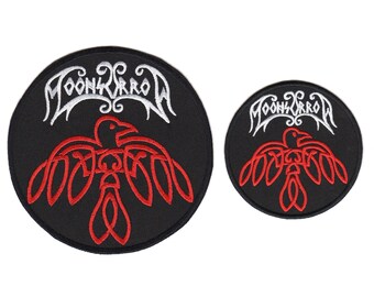 Moonsorrow Embroidered Sew-on Patch | Finnish Folk Pagan Black Progressive Metal Music Band Logo