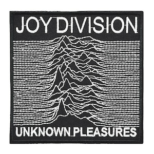 Joy Division Unknown Pleasures Embroidered Sew-on Patch | English Post-Punk Gothic Rock Music Band Logo