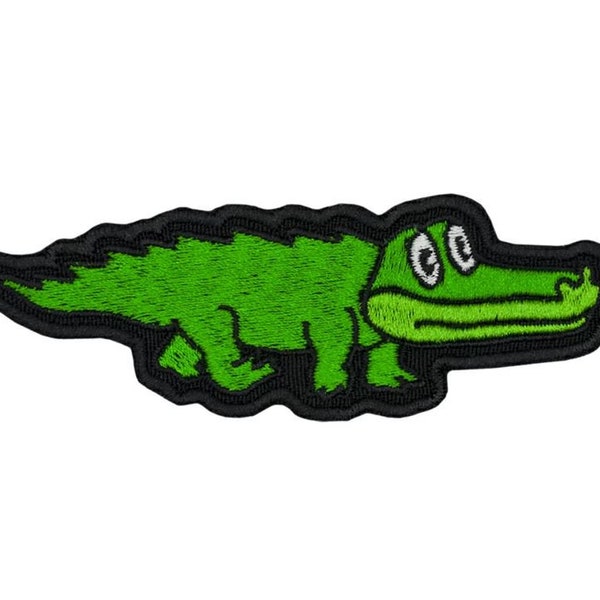 King Gizzard & The Lizard Wizard Embroidered Sew-on Patch | Crocodile Australian Rock Music Band Logo