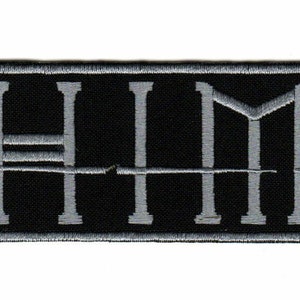 HIM H.I.M. Sew-on Embroidered Sew-on Patch | His Infernal Majesty Finnish Gothic Rock Band Logo