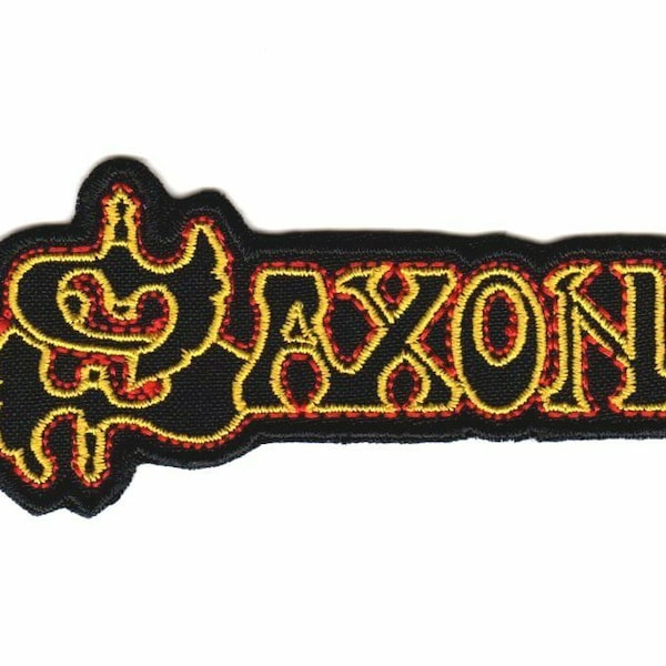 Saxon Embroidered Sew-on Patch | English British Heavy Metal Music Band Logo