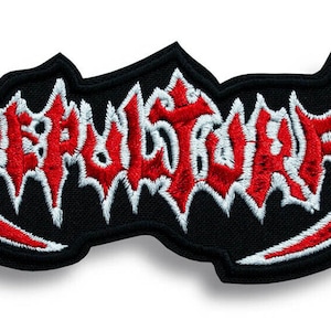 Sepultura Embroidered Sew-on Patch | Brazilian Groove Thrash Death Alternative Metal Music Band Logo