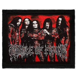 Cradle Of Filth Printed Sew-on Patch | Dani Filth English Extreme Metal Music Band Logo