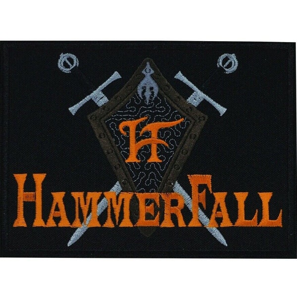 HammerFall Embroidered Sew-on Patch | Swedish Heavy Power Metal Music Band Logo