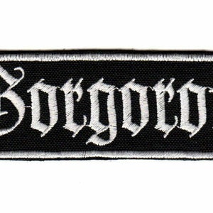 Gorgoroth Embroidered Sew-on Patch | Norwegian Black Metal Music Band Logo