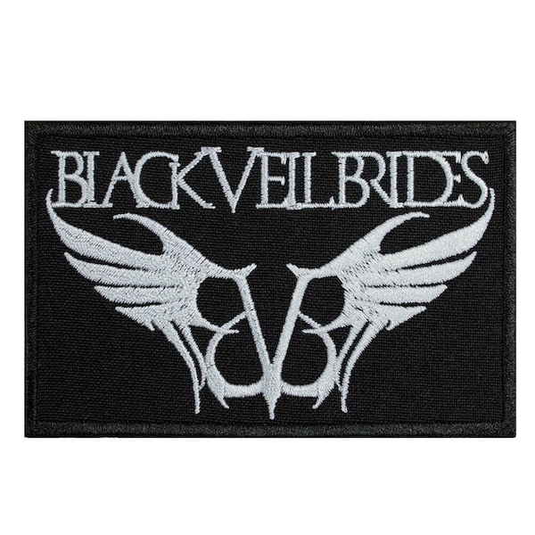 Black Veil Brides Embroidered Sew-on Patch | American Glam Heavy Gothic Metal Metalcore Music Band Logo