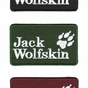 Jack Wolfskin Embroidered Sew-on Patch | German Bear Paw Nature Outdoor Wear Hiking Camping Logo