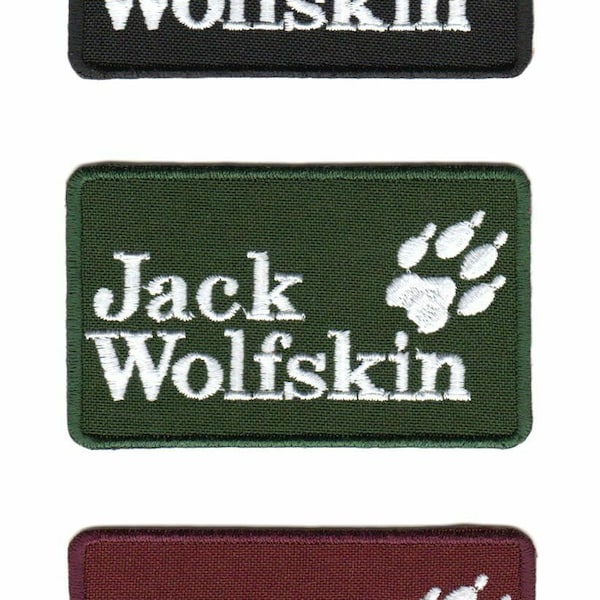 Jack Wolfskin Embroidered Sew-on Patch | German Bear Paw Nature Outdoor Wear Hiking Camping Logo