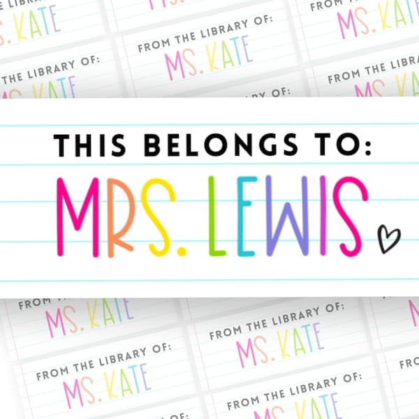 Personalized Book Stamps Etsy