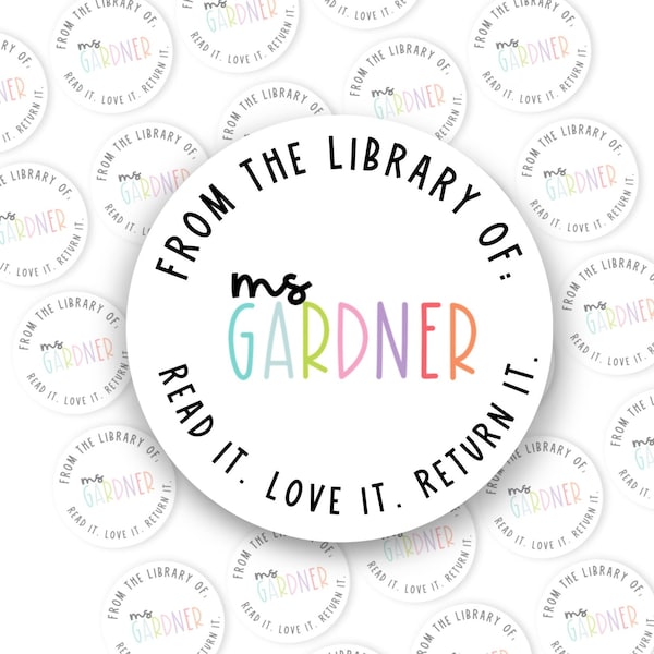 Personalized Book Stamps Etsy