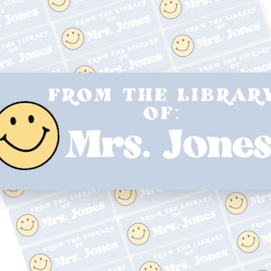 Teacher Book labels Teacher name labels personalized teacher stickers