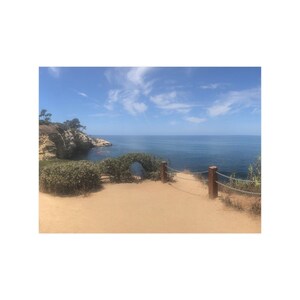 Scenic View of La Jolla Cove Poster, Poster of La Jolla California, View of La Jolla Cove, Pacific Ocean, Photography Art La Jolla Cove