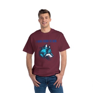 Wolf Graphic Short-Sleeve T-Shirt, Wolf Head TShirt, Wolf Print T-shirt, Wild Animal Gift Print, Graphic T Shirt, Animal Graphic T Shirt image 4