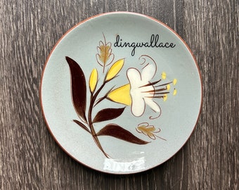 Vintage plate   DINGWALLACE sassy swear words china plates