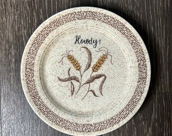 Vintage bowl HOWDY! - sassy swear words china plates