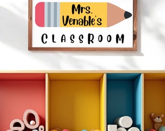 Classroom Sign for Teacher | Teacher Appreciation | School Gift