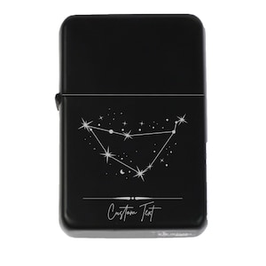 Capricorn Custom Engraved Lighter, Birthday Gift, Engraved Gift, Personalized Lighter, Zodiac Laser Engraved Lighter