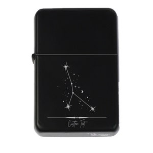 Cancer Custom Engraved Lighter | Personalized Astrology Lighter | Zodiac Laser Engraved Lighter
