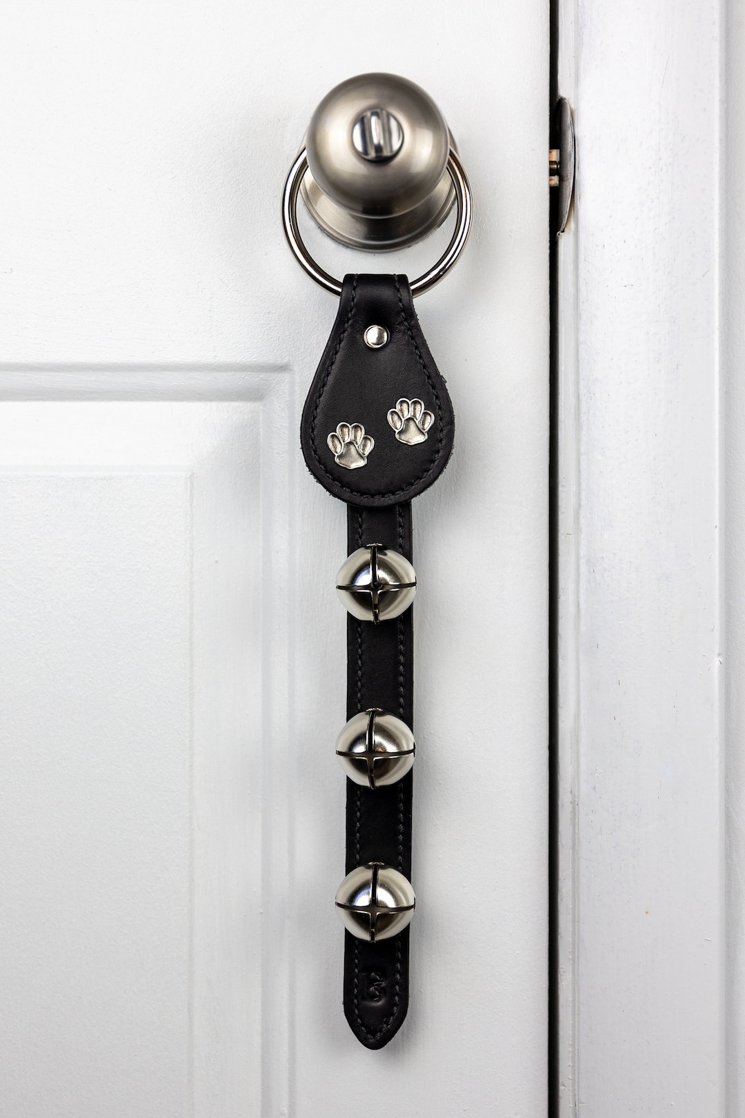 Doorknob Bell, Sleigh Bells, Ornamental Bells, Paw Prints, Doorknob
