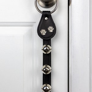 Paw Print Sleigh Bell Doorknob Hanger: Dog & Cat Lover Gift