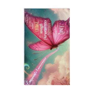 Empowering motivational butterfly Hand Towel