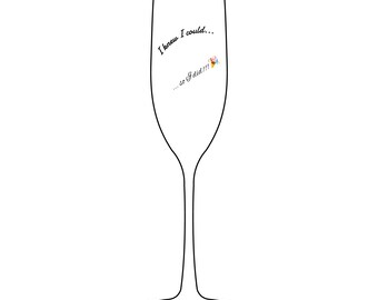 Ich wusste, ich konnte, also habe ich Champagnerglas, 8 Unzen (Gravur) gemacht
