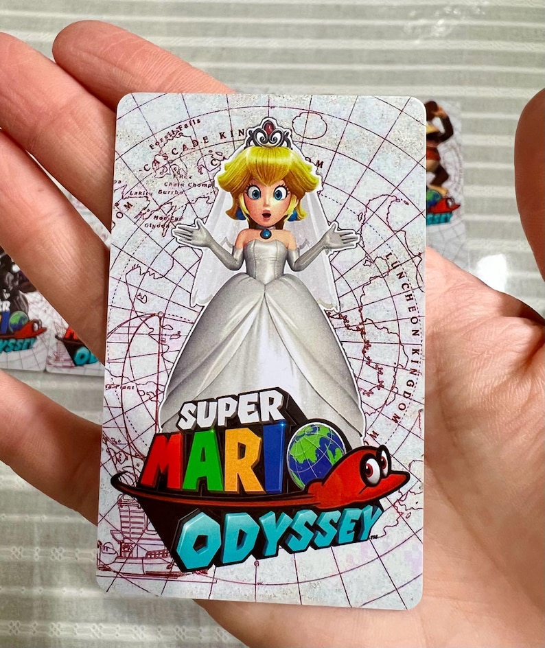 ALLE 10 STKS amiibo Super Mario ODYSSEY PVC-gamekaarten voor switch/2" afbeelding 1