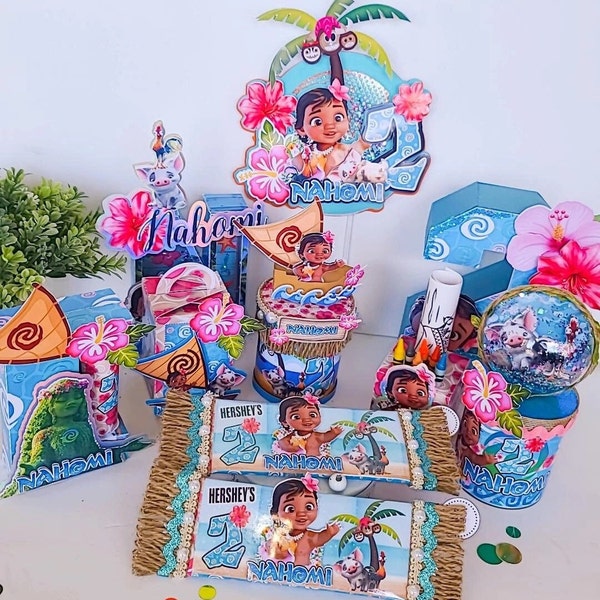 Baby Moana Party Supplies - Etsy