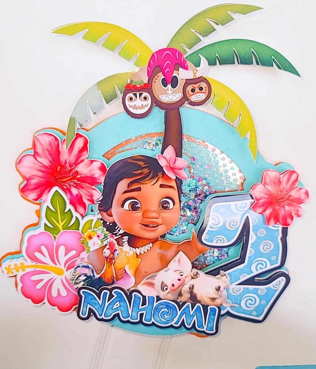 Personalized Cake Topper, Personalized Cake Topper, Baby Moana Cake ...