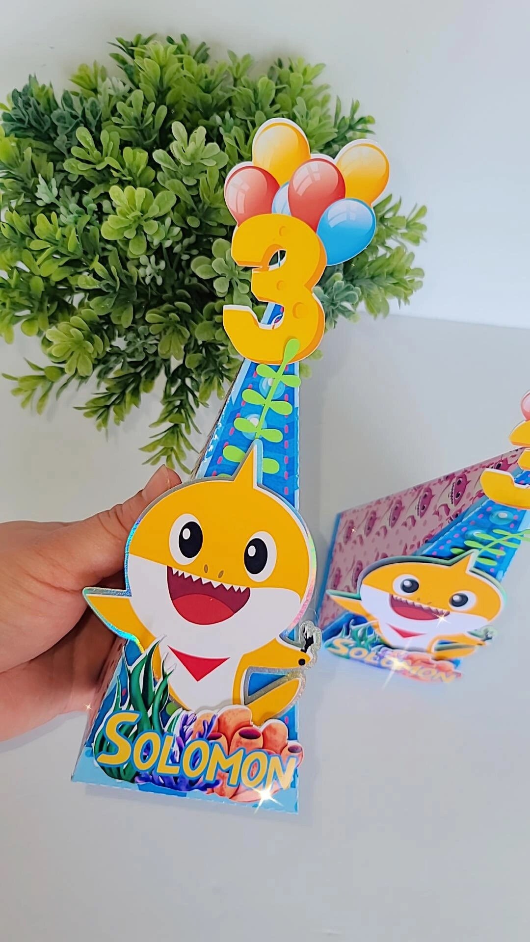 Baby Shark Boy Favor Box, Baby Shark Gift Bag, Baby Shark Gift Bag