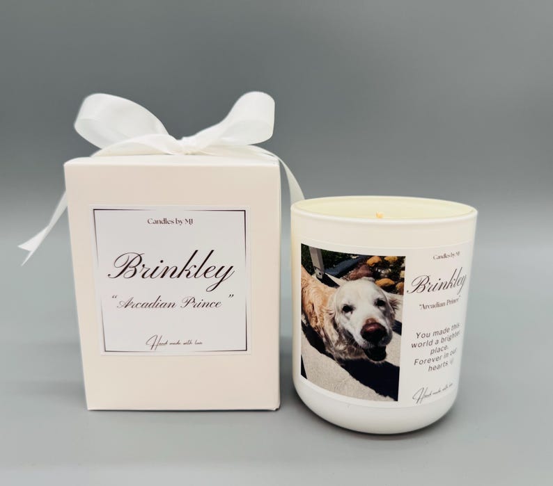 Personalised Pet Memorial Candle, Photo Keepsake, Remembrance Gift image 6