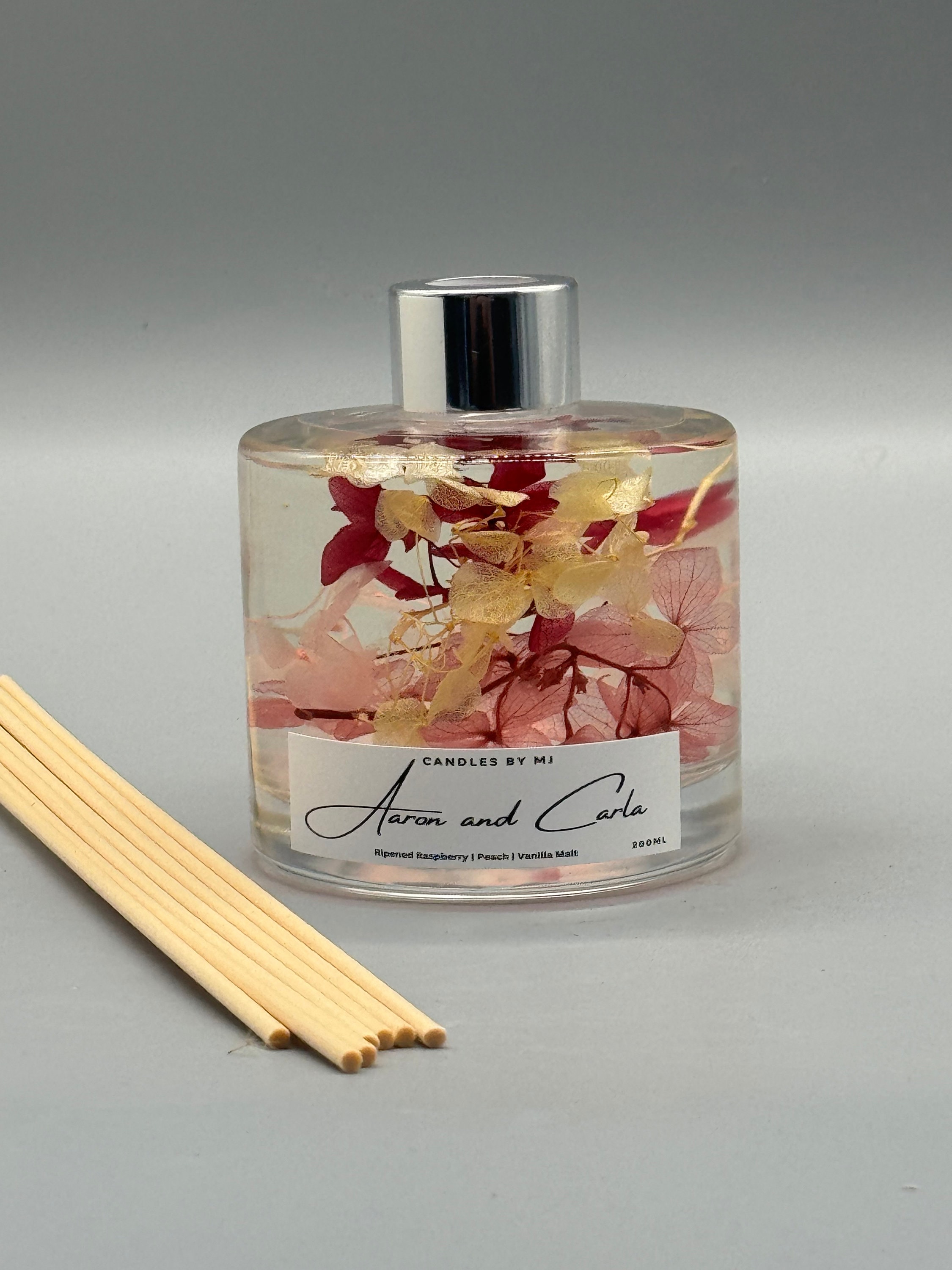 Hydrangea Diffuser Mini Personalised Hydrangea Reed Diffuser, Preserved Floral Gift (200ML ...