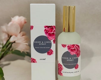 Hand-Poured Room and Linen Spray | Scented mist, home decor 100ml