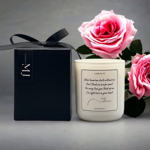 Sympathy Memorial Candles customised with your words | Bereavement Keepsake| In loving memory | Condolences | Thinking of you |Remembrance