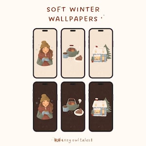 Cozy Soft Winter Phone Wallpapers | Winter Aesthetic Lock Screen