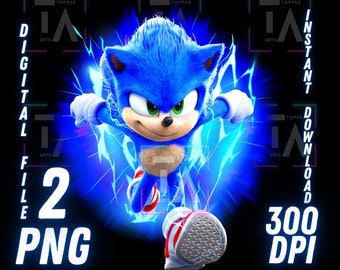 Sonic the Hedgehog PNG Sonic T Shirt Sublimation Sonic Movie Clipart Sonic Wall Art Sonic Digital Download Sonic Iron on Sonic Design Sonic