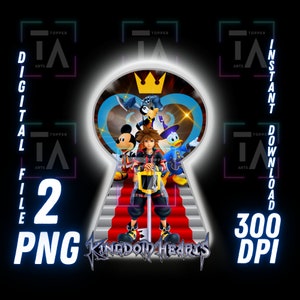 Kingdom Hearts PNG Kingdom Hearts Clipart Cricut Kingdom Hearts Camiseta Sublimación Imagen transparente Kingdom Hearts Archivo digital Descarga