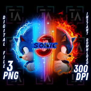 Sonic And Shadow PNG Sonic vs Shadow Clipart Shadow and Sonic Print Sonic Printable Image Sonic Digital Download Sonic T Shirt Sublimation