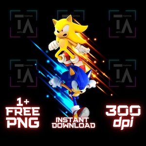Sonic The Hedgehog Png, Sonic 3 Movie, Shadow, Image, Clipart, Image, Cricut, Shirt, Digital File, Wall, Art, Sticker, Instant Download