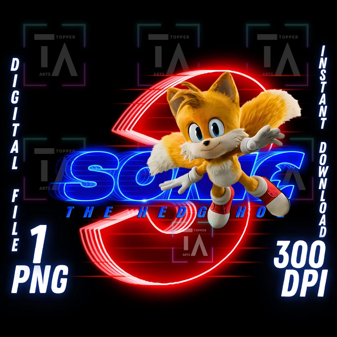 Sonic 3 Movie PNG: Tails Clipart Image (digital File) - Etsy