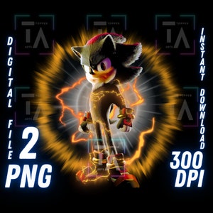 Shadow The Hedgehog PNG Shadow T Shirt Design Clipart Shadow Printable Transparent Image Shadow Cricut digital file shadow instant download
