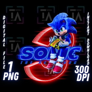 Sonic The Hedgehog 3, film Sonic 3, ombre, image, clipart, image, Cricut, chemise, fichier numérique, mur, art, autocollant, téléchargement immédiat