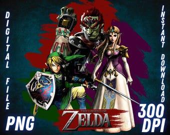 Zelda Twilight Princess PNG: Link Digital Art for Cricut (Digital Download