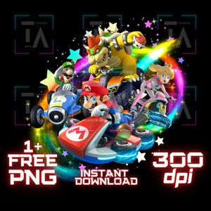 マリオカート PNG マリオカート クリップアート マリオカート Tシャツ 昇華 マリオカート デジタルアイロンプリント デザイン マリオカート 透明画像 ウォールアート