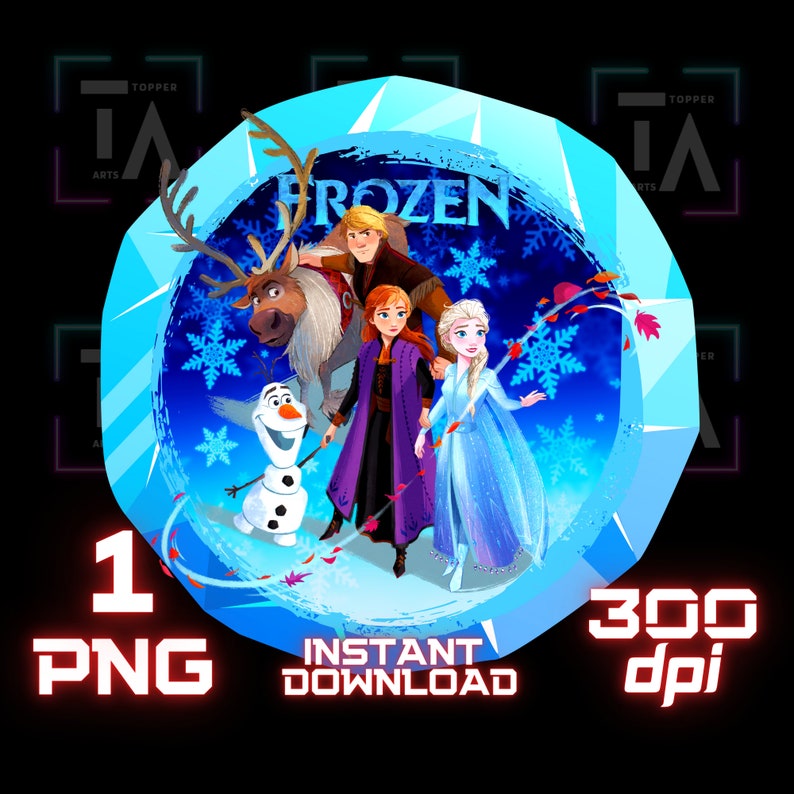Frozen Png, Printable Frozen, Digital File, Instant Download, Elsa