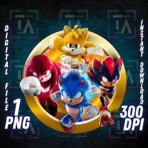 ソニック・ザ・ヘッジホッグ PNG ソニックと仲間たちのクリップアート ソニック映画 PNG ソニック3 透明画像 ソニックTシャツ昇華 ソニックデジタルアートワーク