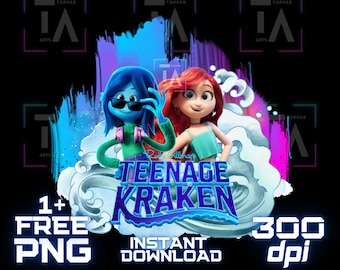 Ruby Gillman Teenage Kraken Png, Printable , digital file, instant download, teenage kraken image, teenage kraken movie png, kraken shirt