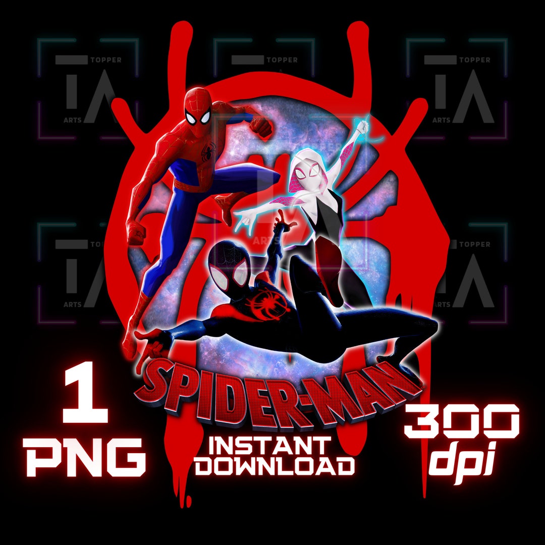Spider Verse Png Transparent Image Printable Spiderman - Etsy