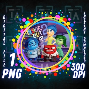 Inside Out 2 png, inside out shirt, High Quality Cricut sticker Instant Download Digital File Printable Image inside out movie, transparent
