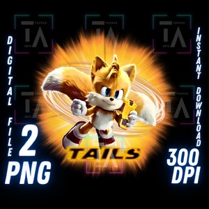 Tails PNG Tails Clipart Tails T Shirt Sublimation Miles Tails Transparent Image Tails Digital Download for Cricut File Tails Iron on Tails